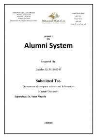 Majmaah University Alumni Management System: Engaging Alumni