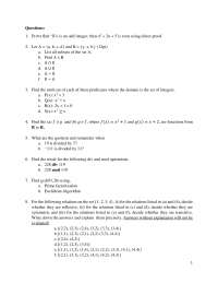 Review Questions for Discrete Mathematics - Docsity