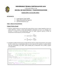 Ejercicio en Matlab sobre Ondas estacionarias