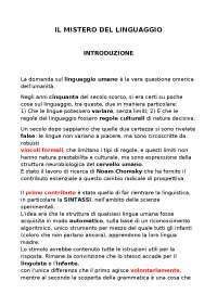 IL MISTERO DEL LINGUAGGIO - Noam Chomsky