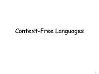 Context-Free Languages and Grammars: Derivations and Language Generation
