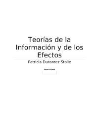 Teorias de la Información y los Efectos