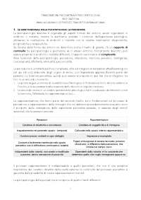Psichiatria e psicopatologia, Prof Saettoni, Unimarconi