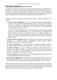 Las centrales termoeléctricas en Argentina 