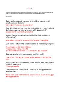 DOMANDE E RISPOSTE ESAME E4JOB - Docsity