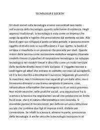 Tecnologia e società