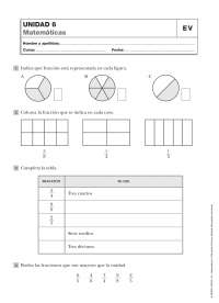 Evaluaciones matemáticas 5 primaria | Exámenes de Matemáticas | Docsity