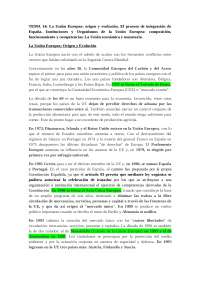 Unión Europea y su evolución