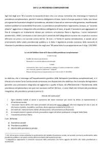 Principi di dirito della sicurezza sociale di A.M. BATTISTI (3° capitolo: la previdenza complementare, integrato con appunti presi a lezione)