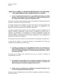 Responsabilidad del Estado por Incumplimiento del Derecho de la UE - Prof. Jiménez de Parg