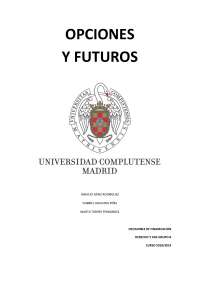 Trabajo final sobre Opciones y futuros