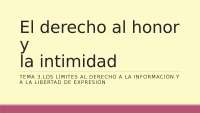 límites del derecho de la información