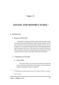 Estate and Donors tax