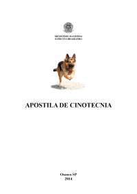 Exército brasileiro - Apostila de Cinotecnia