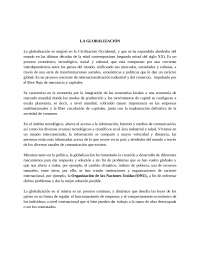 ensayo sobre globalización