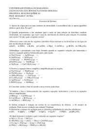 Reações químicas.................................