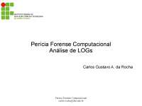 Análise de Logs em Perícia Forense Computacional