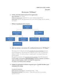 Práctica Diseño de la Organización "El Manjar"