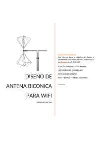 antena biconica, en placa----