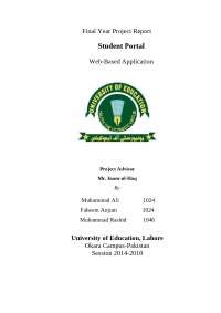 Student Portal Web base Project