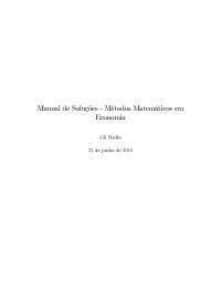 Manual de Soluções Matemática