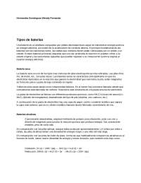 Tipos de baterias electroquimicas