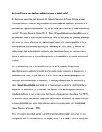 actividad física tabla de salvación para la salud mental