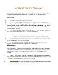 Analysis outline template - Docsity
