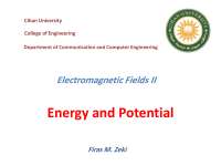 EMF Energy and Potential