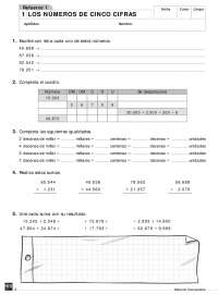 Repaso matemáticas para 4 de primaria - Docsity