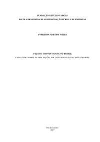 Dissertação equity/venture