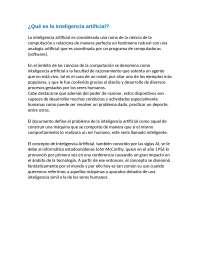 ¿que es la inteligencia artificial?