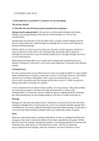 customer care in ICT