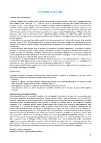 I Prodotti cosmetici