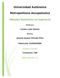 Métodos Numéricos en Ingeniería: Ejercicios Resueltos