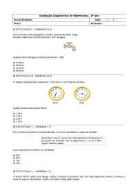 Avaliação Diagnóstica de Matemática - 6º ano: Exercícios de Compreensão