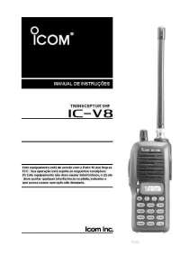 manual do radio icom icv8