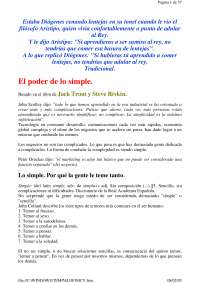 El poder de lo simple - Docsity