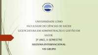 Saude internacional e economia sanitária