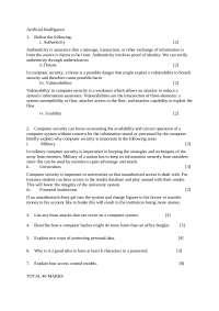 Artificial intelligence practice questions - Docsity
