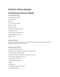 Historia Clínica Ejemplo: Insuficiencia Renal Aguda