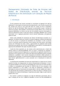 Planejamento ótimo de poda de árvores sob redes de distribuição