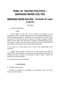 Teatro Político & Bernard Marie Koltès