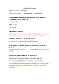 Past Exam Biophysics