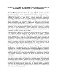 Reseña Habermas y la esfera pública.