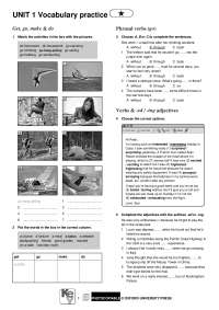 Repaso del vocabulario: get, go, make & do. Verbs & -ed / -ing ...