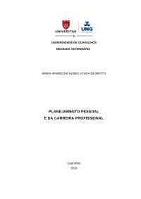 TRABALHO DE PLANEJAMENTO PESSOAL E DE CARREIRA