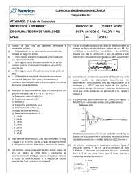 Lista de exercícios analise de vibrações