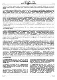 HISTÓRIA DO VOTO NO BRASIL