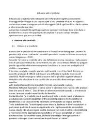 EDUCARE ALLA CREATIVITà, strumenti per il nido e la scuola dell'infanzia